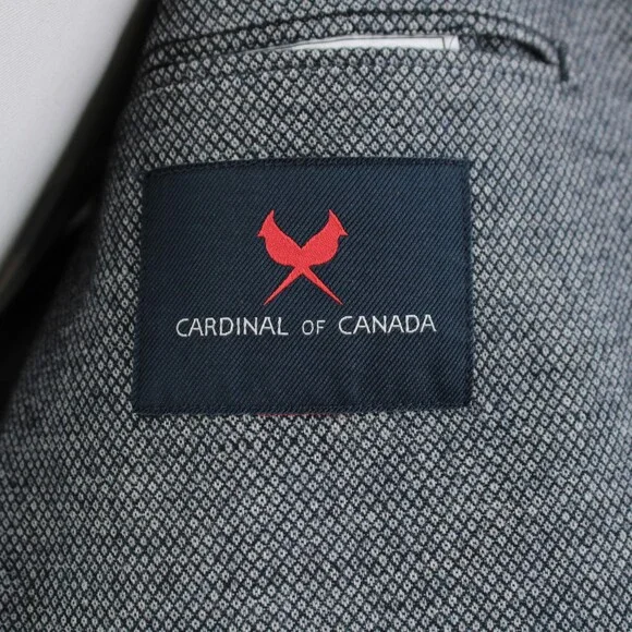 Cardinal of Canada NWT Cotton Blend Sport Coat Size 40R US In Blue & White